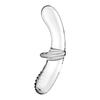 Satisfyer Double Glass Two Types of Hot or Made of Borosilicate Develops Vaginal Transparent Yoni Easy To Adult Love Goods Crystal, Double-headed