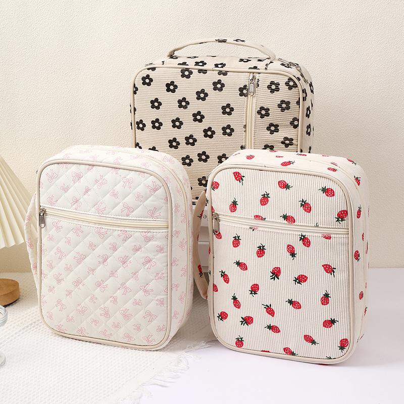 Große Bibelhülle für Frauen, Gesteppte Bibeltasche, Blumen-Bibeltaschen mit Reißverschlusstasche und Henkel, Bibelstudienzubehör