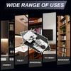 4-piece cabinet hinge repair panel, kitchen hinge repair panel kit including fixing screws, protective wooden doors, furniture