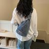 Denim Sling Bag Casual Chest Bag Lightweight Crossbody Backpack for Men and Women