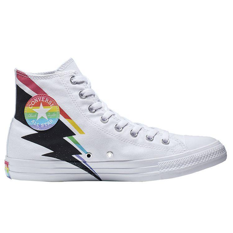 Converse Chuck Taylor All Star Hi All Star Lightning Bolt Comfortable Breathable Lightweight High Top Canvas Shoes 165715C