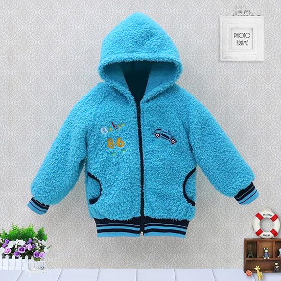 

Детские зимние флисовые куртки из кораллового флиса для мальчиков и девочек от 1 до 3 лет, толстовки, пальто с капюшоном 3T светло-синий