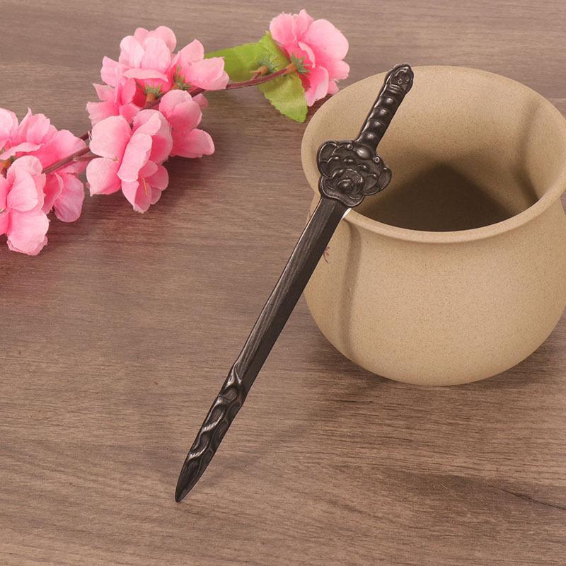 Retro Black Wood Bridal Hair Stick Handmade Fashion Simple Hair Pin for Women Wedding Anniversary Celebration