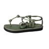 Retro Vacation Style Toe Sandals Fairy Shoes 2025 New Summer with Skirt Beach Shoes Flat Roman Shoes