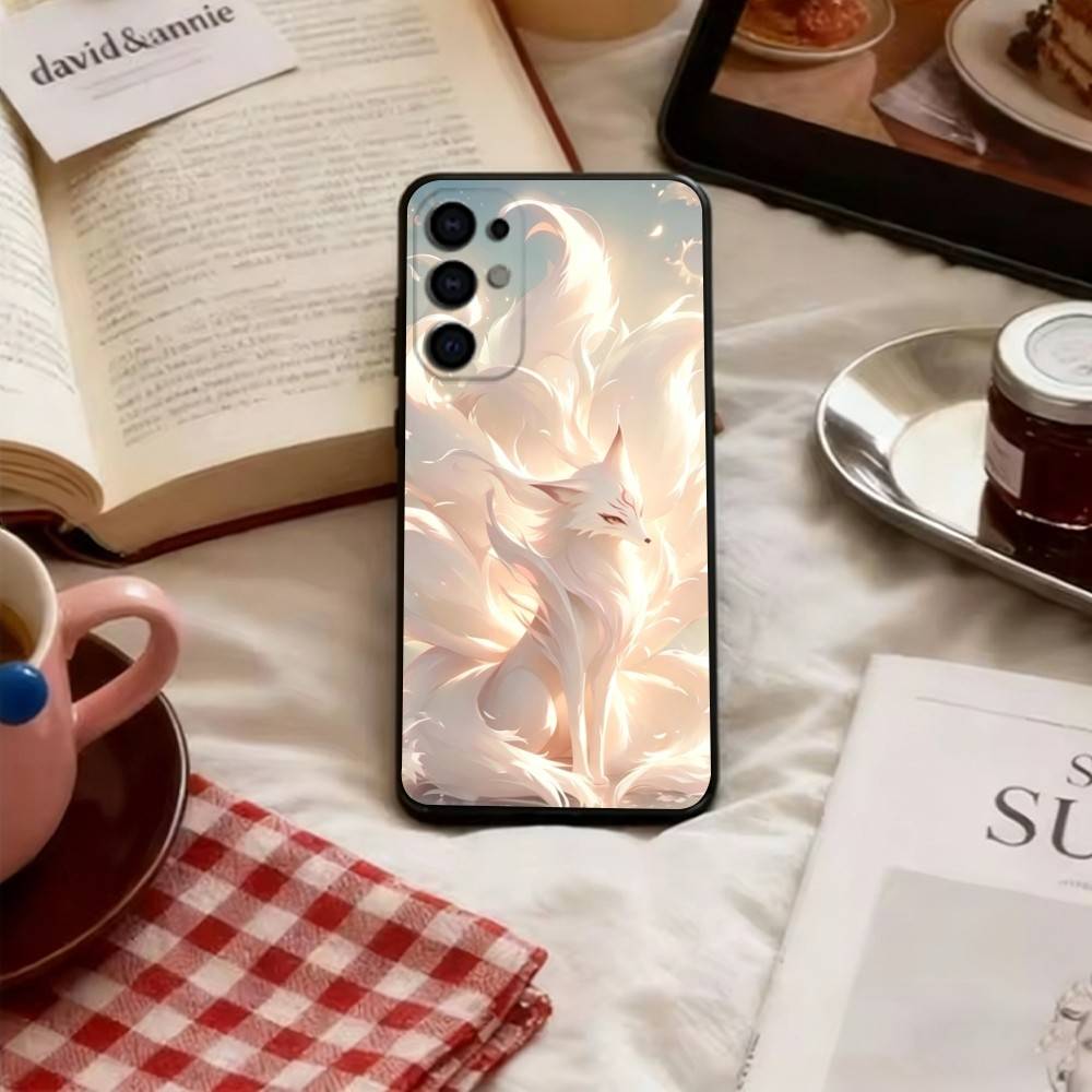 

Fairy fox Phone Case For Samsung S25,S24,S21,S22,S23,S30,Ultra,S20,Plus,Fe,Lite,Note,10,Soft Black Cover Samsung S24Plus