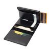 Faux Leather Wallet Men Women RFID Blocking Tri-fold Wallet Minimalist Slim Front Pocket Anti-Theft Credit Card Holder