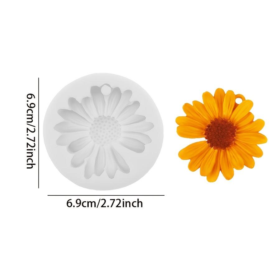 DIY Silicone Candle Mold with Daisy Design, No-Hole and with-Hole Options for Soap, Resin Casting Aromatherapy, Plaster Crafts Home Decor Candle Mold