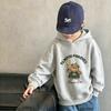 Autumn Winter Loose Casual Children Tops Unisex Kids Hooded Sweatshirt, Print Thick Pullover Hoodie