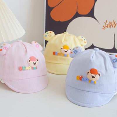 Baby Hat For 0-6 Months Infant Sunshade Sunscreen Breathable Cartoon Baseball Cap For Boys Girls
