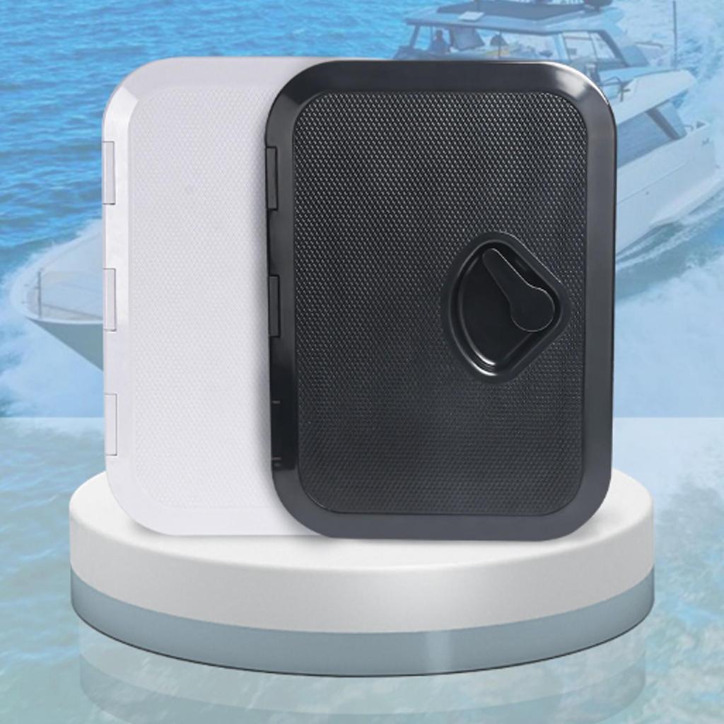 Rectangular Marine Door Cover NonSlip Boat Deck Textured 270 375MM White