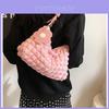 Schicke Nylon-Faltenhandtasche für Damen 2024 Trendige Modische Umhängetasche
