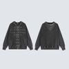 Unisex Oversized Hooded Sweatshirt With Rivet Detail Waterwashed Distressed Cotton Long Sleeve Casual Top Fall