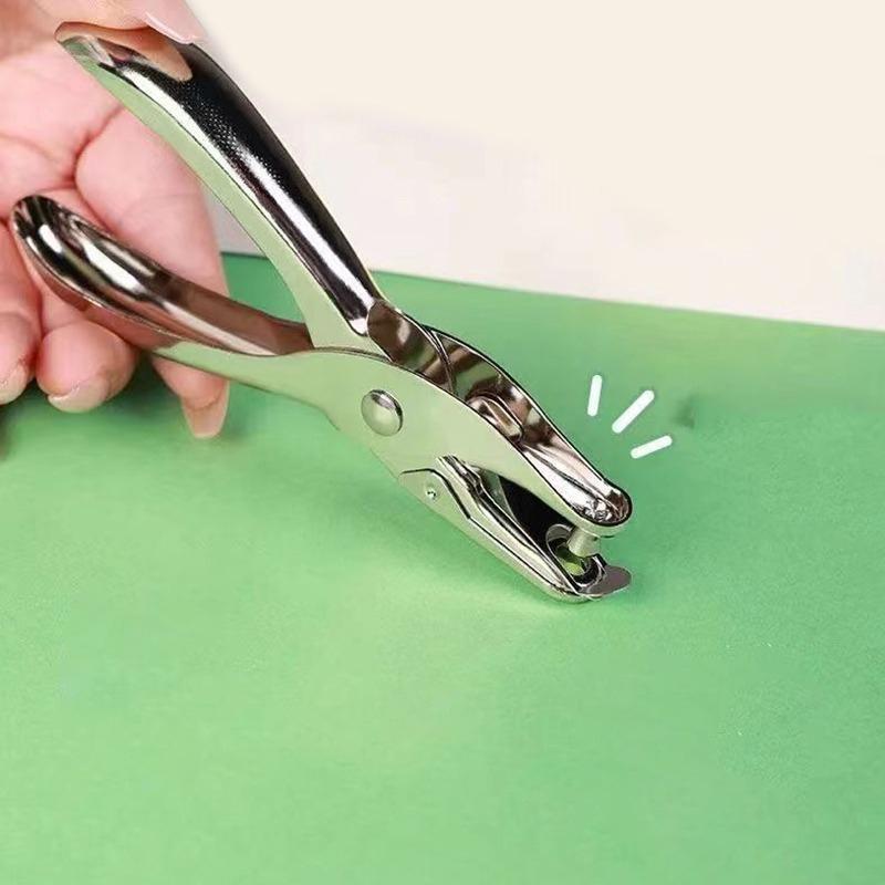 3/6mm Handhold Single Hole Punch For Scrapbooking Earring Necklace Cards School Stationery Office Supplies Metal Puncher Tool