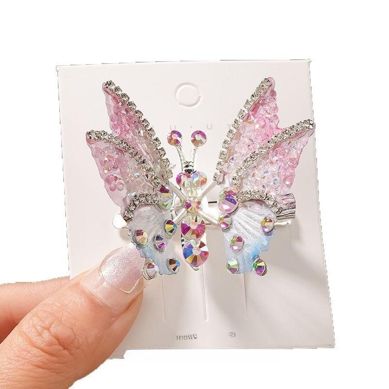 

Girl Hair Clip New Style Moving Butterfly Super Fairy Hair Clip Headpiece Korean Edition Women s Forehead Hairclip