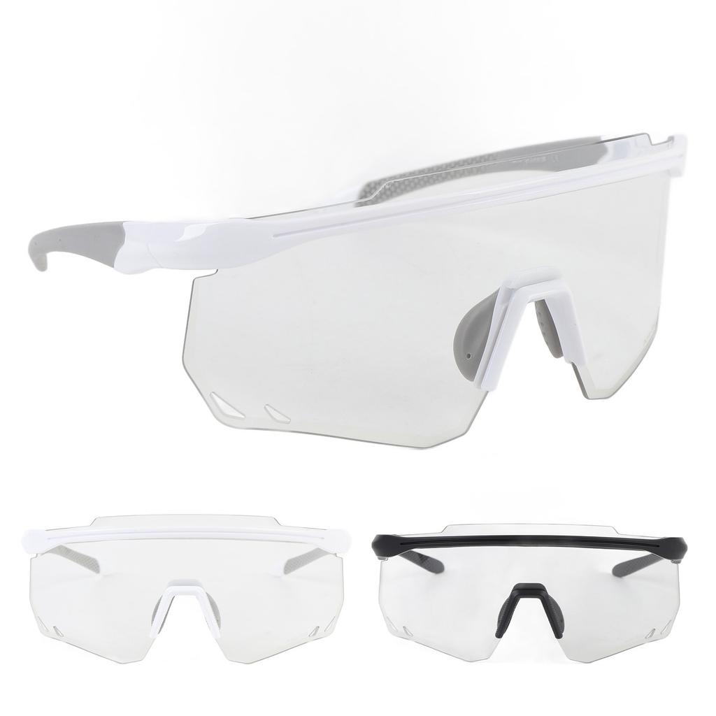 Photochromic Cycling Glasses TR90 Frame PC Lens Anti Fog Windproof Bike Sunglasses for Men Women Out