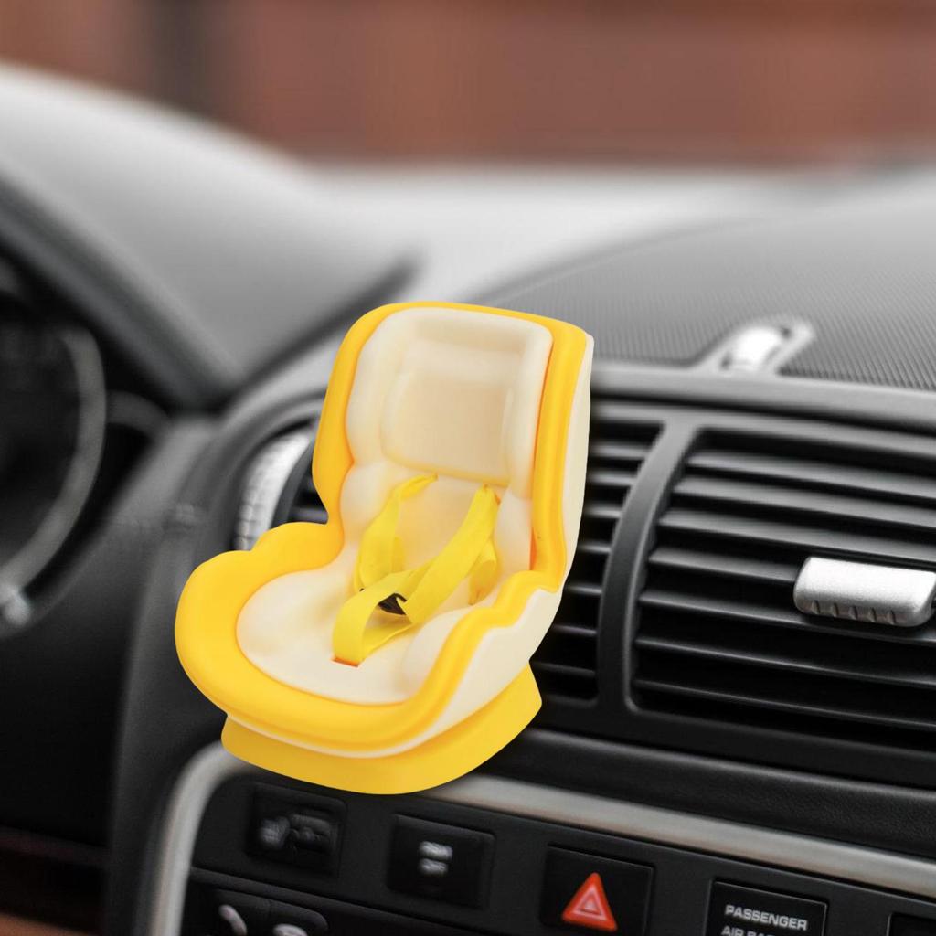 Doll Car Booster Seat with Vent Clip - Magnetic Display Stand for Mini Figures, Commute Travel Decor for Women Drivers