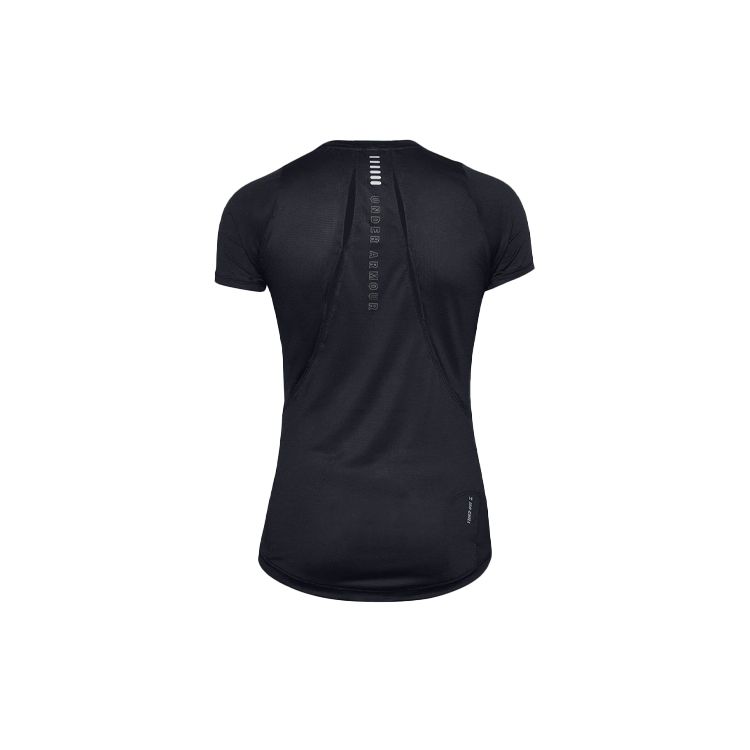 Under Armour Running Sports Raglan Sleeve T-Shirt Women Tops Black 1353465-002