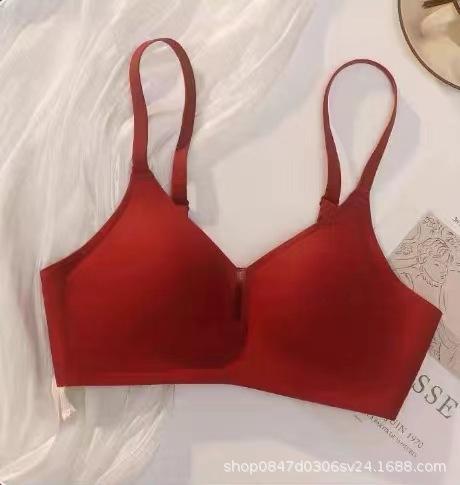 Genuine Small Cool Breeze Seamless Underwear Women's Summer Thin Small Breasts Gather and Close Sub-breasts, Jelly Strips, Anti-sagging Bra Cover