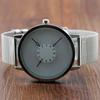 New Fashion Stainless Steel Mesh Band Strap Bracelet Turntable Sports Wrist Watches Gift for Men Women Unisex Brand Dress Colcks