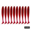 MEREDITH Easy Shiner Esca Morbida 50mm/0.88g & 65mm/1.52g & 75mm/2.4g & 100mm/4.8g 10 pezzi Classico Coda a T Luccio Persico JXS01