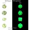 1 Set of 4 Marbled Engraved Glow-in-The-Dark Dice Set, Adult Polyhedral Game Accessories