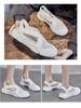 Summer 2025 Women's White Thick-Soled Espadrille Sandals - Breathable, Hollowed-Out Flats