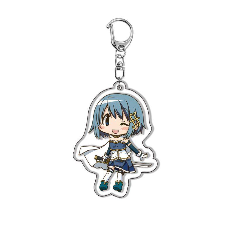Anime Acrylic Keychain Puella Magi Madoka Magica Character Pendant Keyring for Bag Cosplay Gifts