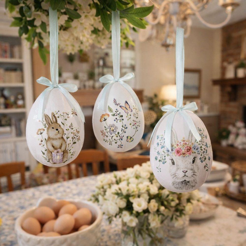 Cartoon Easter Simulation Egg Foam Easter Party Decorations Egg Hanging Ornament  Office Party