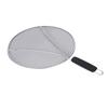 Grease Splatter Guard Stainless Steel Fine Mesh Screen with Easy-Grip Handles Blocks Oil Stains Splash Resistant Cooking Tool