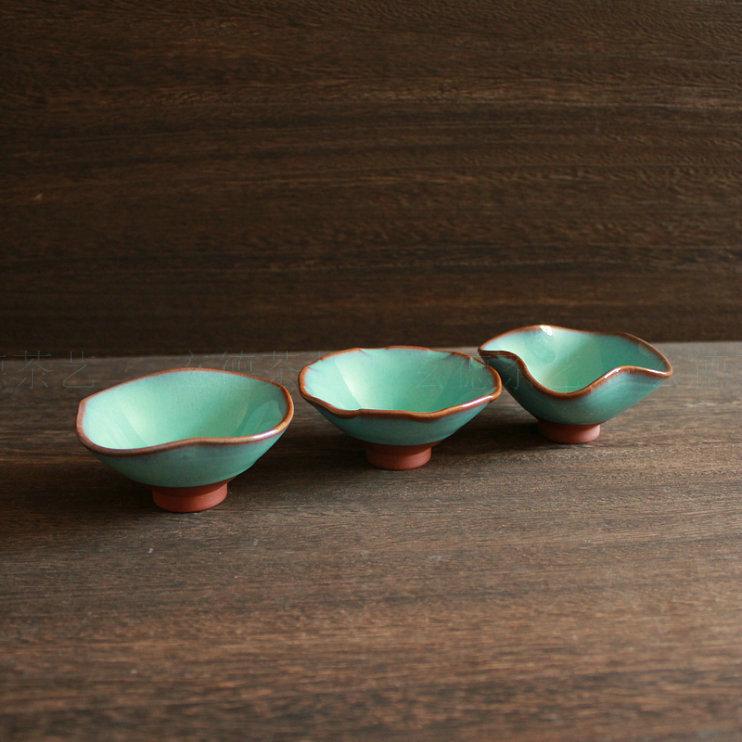 

Керамическая чашка для чая с глазурью Jun Qingxin Zen Lotus Cup Лидер продаж