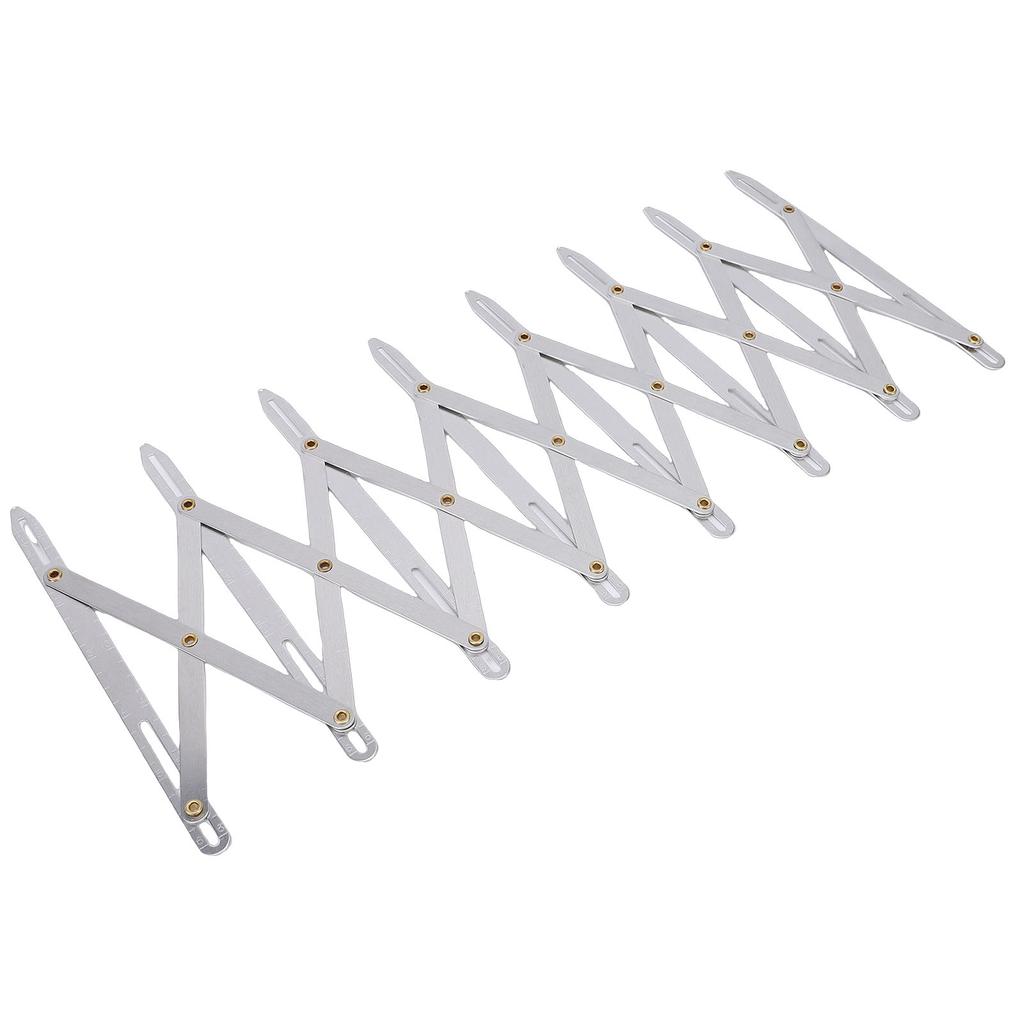 Aluminum Expanding Sewing Gauge Adjustable Equal Space Button Guide Measure for Buttons Pleats Crafts
