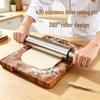 Seamless Stainless Steel Rolling Pin for Dough and Noodles