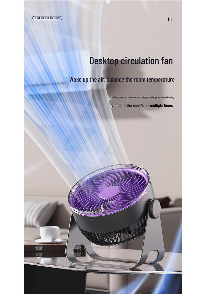 USB Mini Desktop Clip Fan - Ultra-Quiet, Multi-Functional for Dorms & Offices