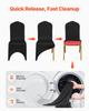 50pcs Black Polyester Spandex Party Chair Covers Decotation Solemn Easy Clean