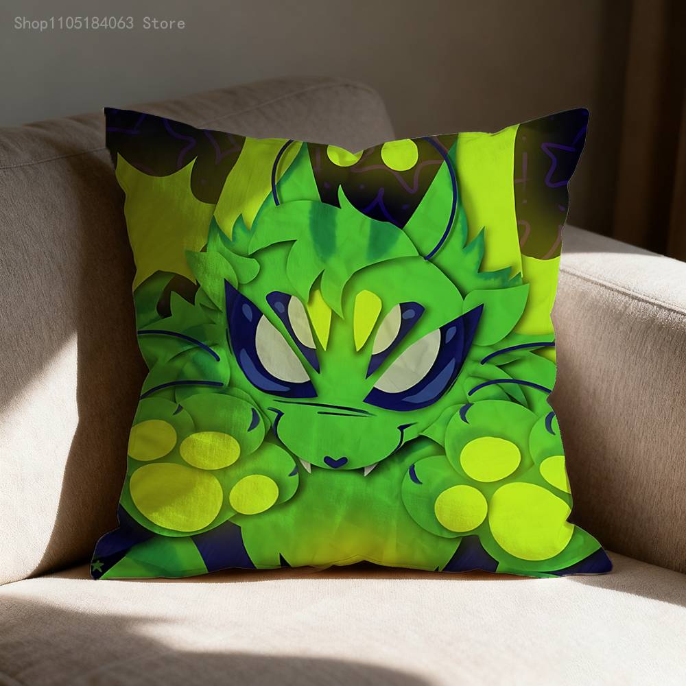 Gnarpy Ontdekt Het Internet Kussensloop Print Polyestervezel 40X40 Cm Home Sofa Sierkussenhoes Decoratie