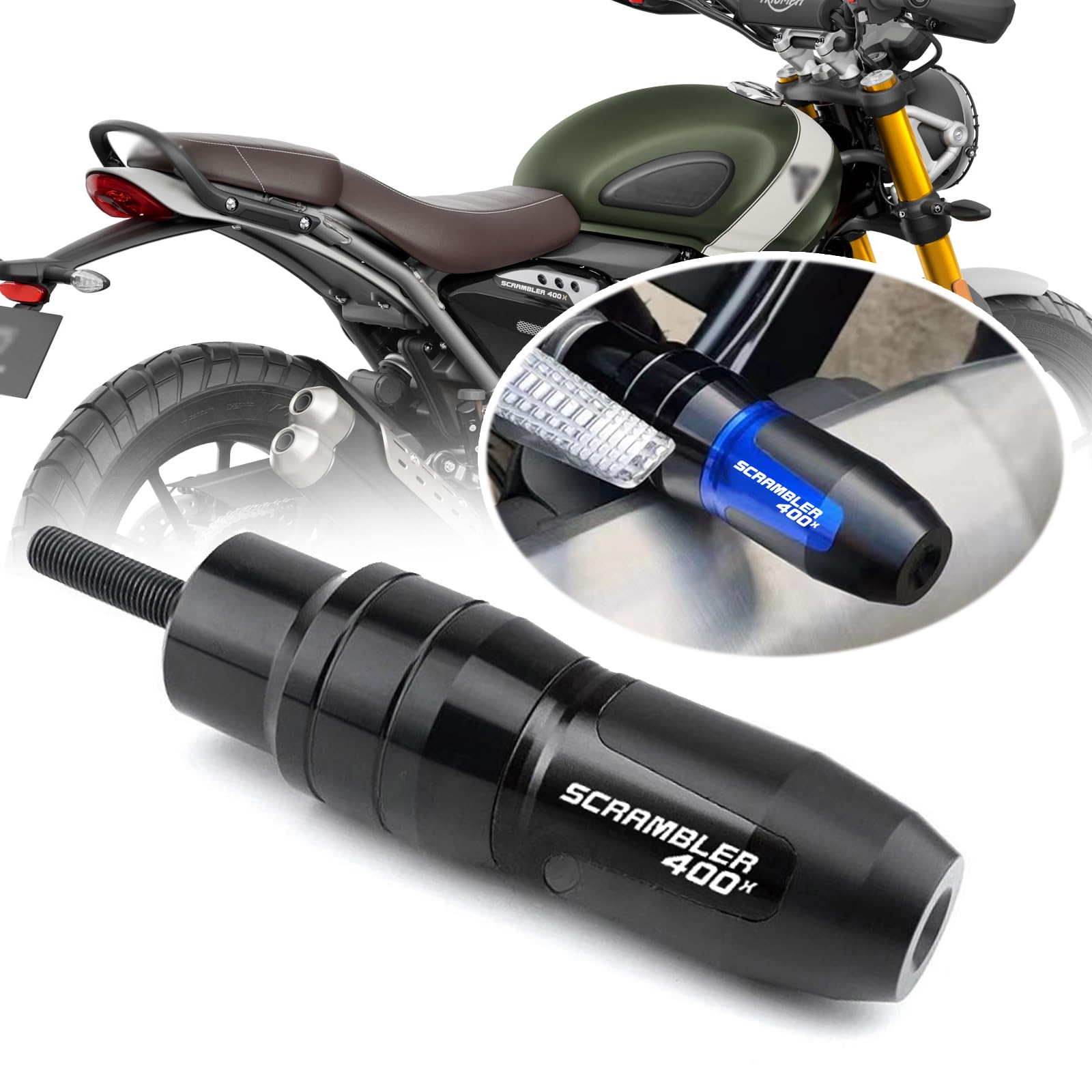 

MAORANG For Scrambler 400X Scrambler 400X 2025 Motorcycle CNC Aluminum Accessories Fall Prevention Crash чёрный