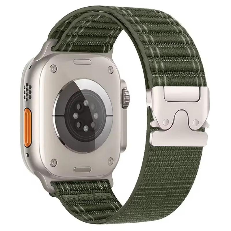 Parachute Nylon Strap For Apple Watch Ultra 3 2 49mm 11 10 46mm 42mm Braided Elastic iWatch 9 8 7 6 5 SE 45mm 41mm 44mm Bracelet