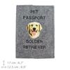 Golden Retriever - Dog passport case, document case, gift for the traveller from the Art-Dog brand