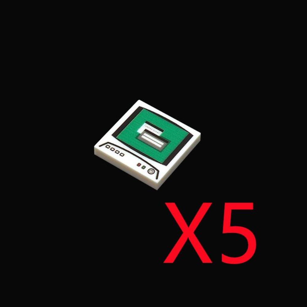 City Building Blocks Accessories Dashboard Audio Computer Control Center Radar Keyboard Mobile Phone Model Mini Brick Toy R054