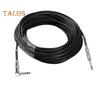Talos 6.35 Electric Guitar Cable Straight To Right Angle Noiseless Audio Cable for Bass Guitar
