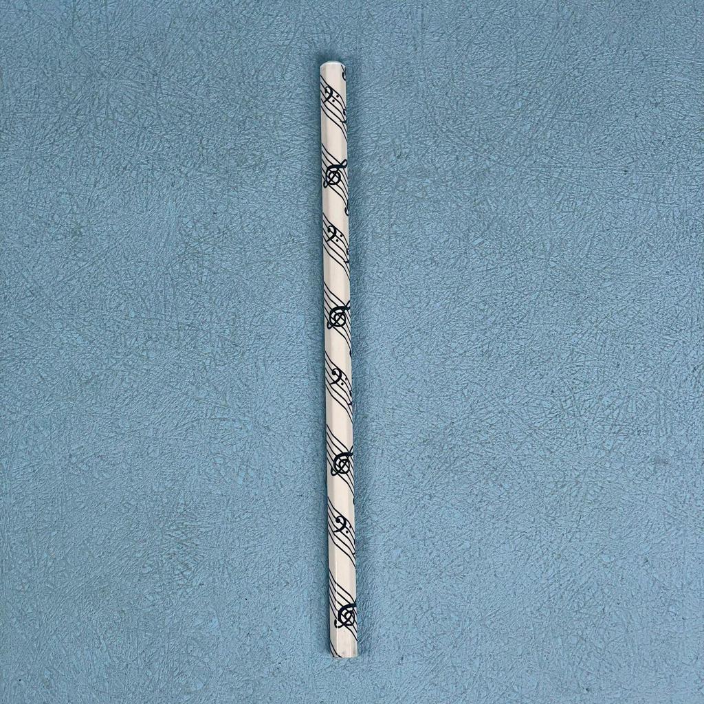 Elementary Music-Themed Stationery Set: Piano Notes Pencil Case, Eraser, Pencil, Ruler, Small Notebook