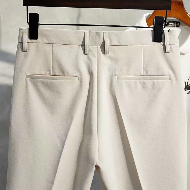 Herren Slim Fit Gerade Geschnittene Chino-Shorts Lässige Hose Mit Knitterfestigkeit