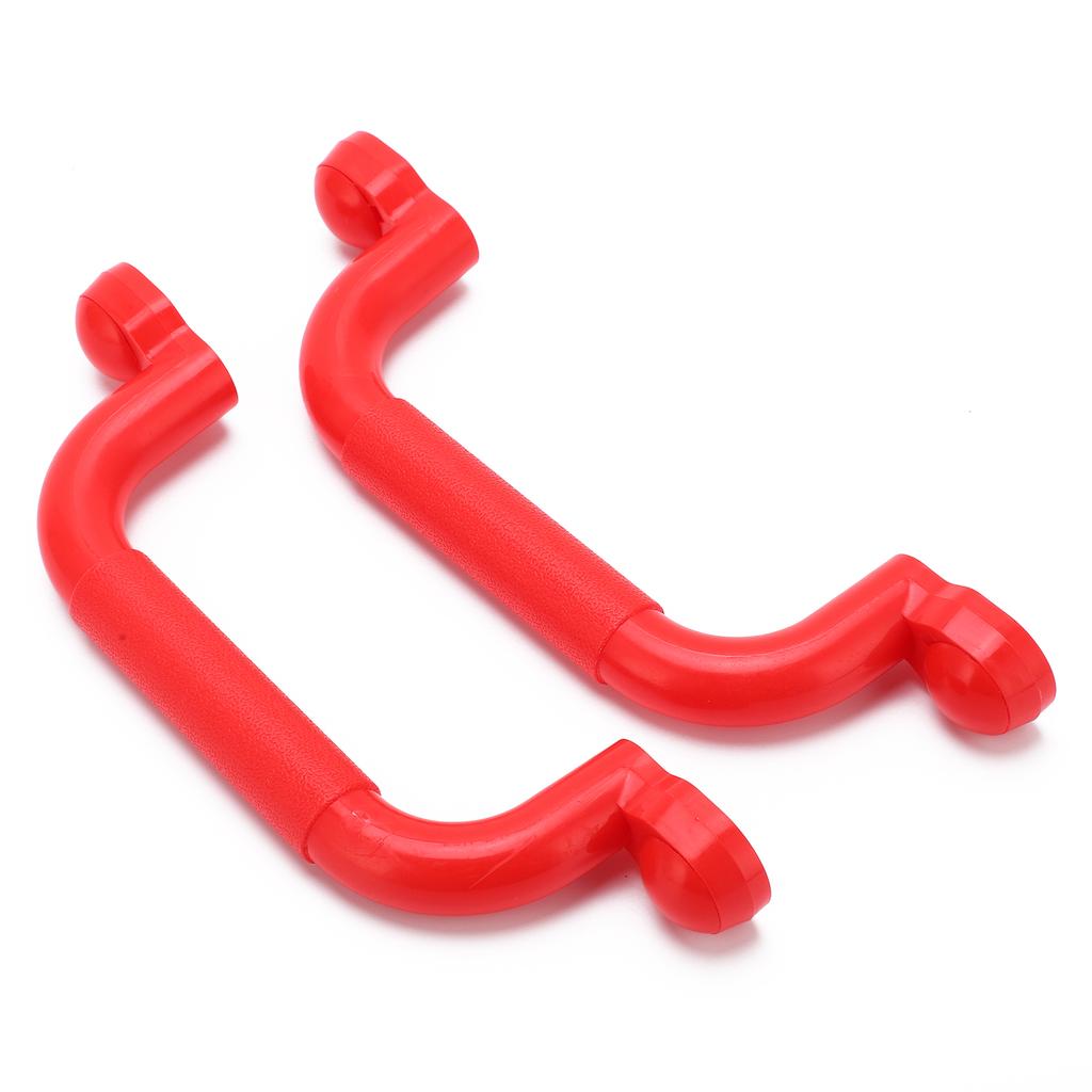 Siguranță Mânere de prindere antiderapante Kituri de feronerie de montare pentru Cadru de cățărat pentru copii, Leagăn, JucărieRoșu