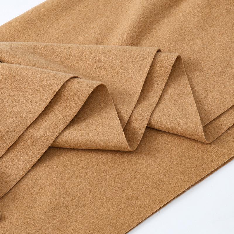 High-End Wool Cashmere Scarf for Women & Men - Versatile Solid Color Shawl for Winter 2026