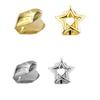 Y2K Punk Stern Grillz-Glänzender Hohl Pentagramm Zähne Schmuck mit Doppelzahn-Passform, Unisex Abnehmbares Mund-Accessoire für Partys
