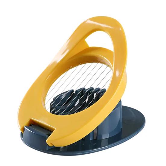 Egg Splitter Easy to Use Stainless Steel Wire Egg Cutter with ABS Body Egg Salad Maker Compact Size Kitchen Tool
