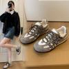 4CM~ Zapatos de entrenamiento alemanes transpirables que aumentan la altura para mujer 2025 nuevos de verano versátiles casuales deportivos de suela plana zapatos de suela blanda