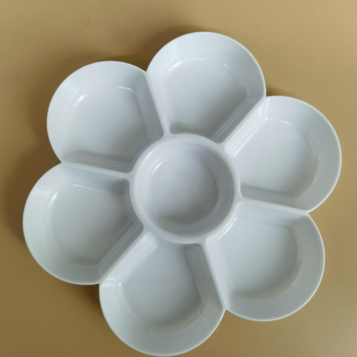 Plum Blossom Ceramic Watercolor Palette for Chinese Painting - Kids  Art Supplies