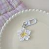 Romantic Cherry Blossom Keychains Sweet Minimalist Floral Charms, Lobster Clasp Gift for Couples and Friends, Decorative Bag Accessories
