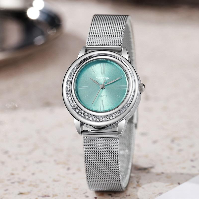 Luxury Ladies' Watch Fashion Diamond Inlaid Quartz Watch Steel strip Women Watches Girls' Wristwatches Gift